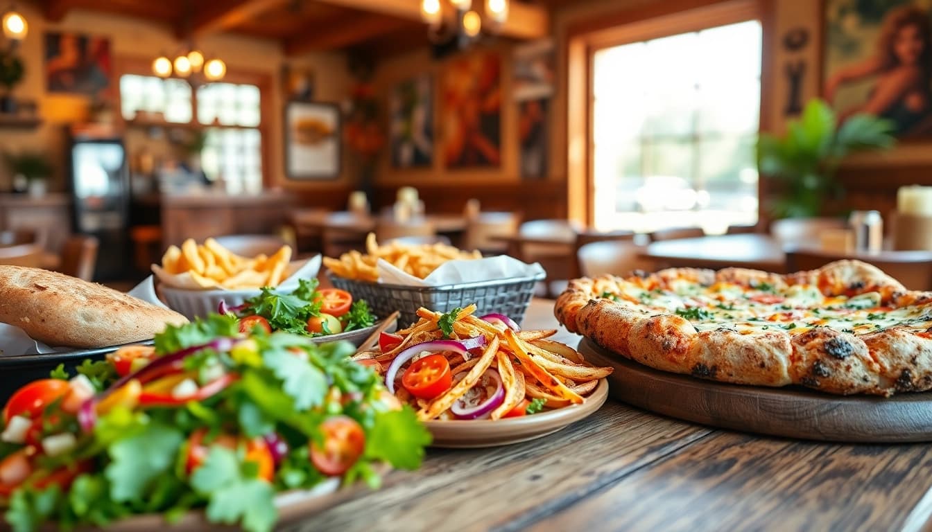 Visual delight of Clarksburg ca restaurants showcasing vibrant dishes for a community dining experience.