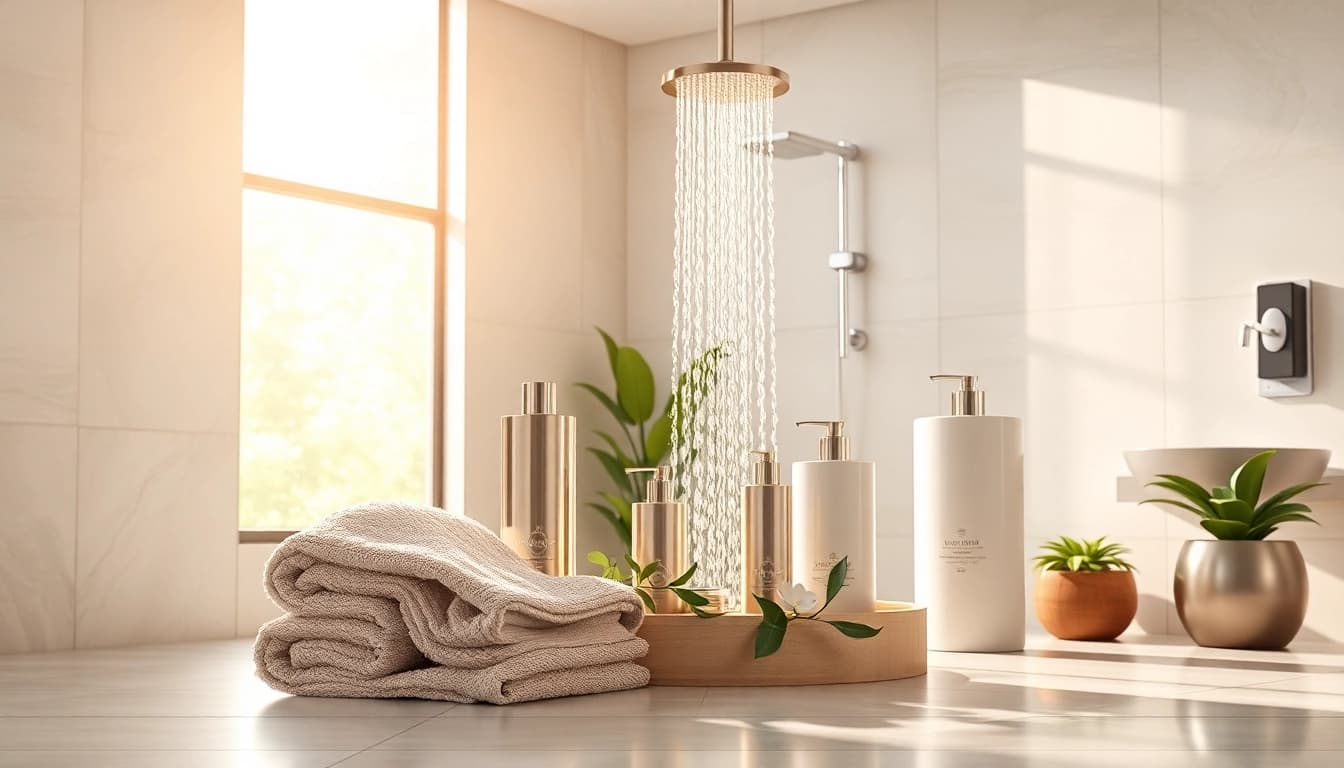 Showcasing sunny shower usa inc premium shower products in an inviting bathroom setting.