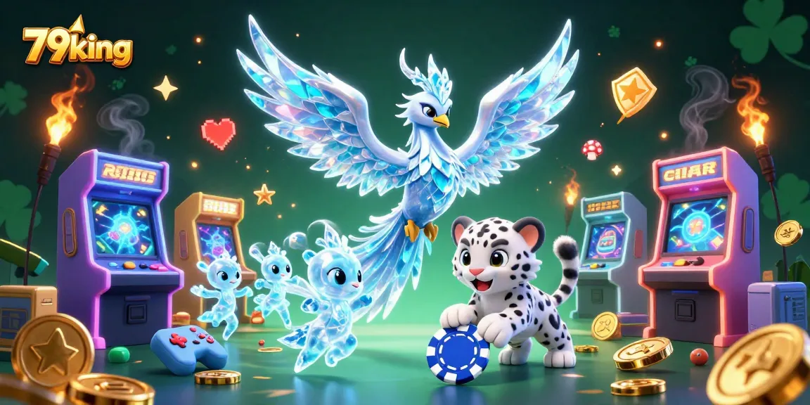 Experience thrilling gameplay at 79king with dynamic 3D characters and vibrant casino elements.
