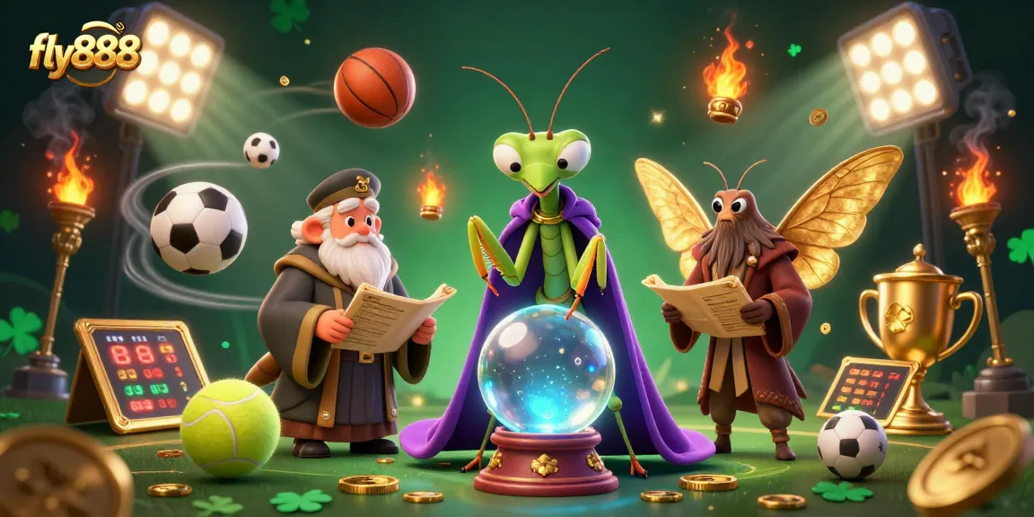 Engage in thrilling gaming experiences at fly888 with 3D casino characters and vibrant game elements.