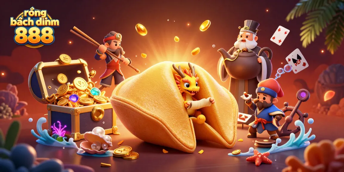 Experience the magic of rồng bạch kim 888 as fortune unfolds with whimsical characters and vibrant casino elements.