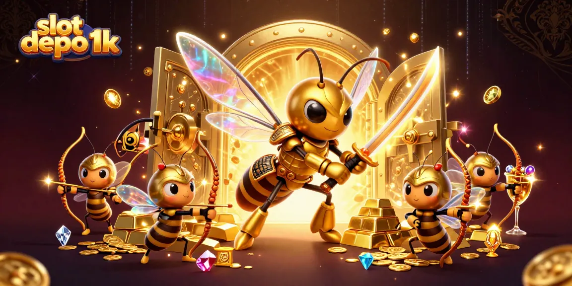 Engage with the vibrant slot depo 1k scene featuring a powerful hornet with winning jackpots.