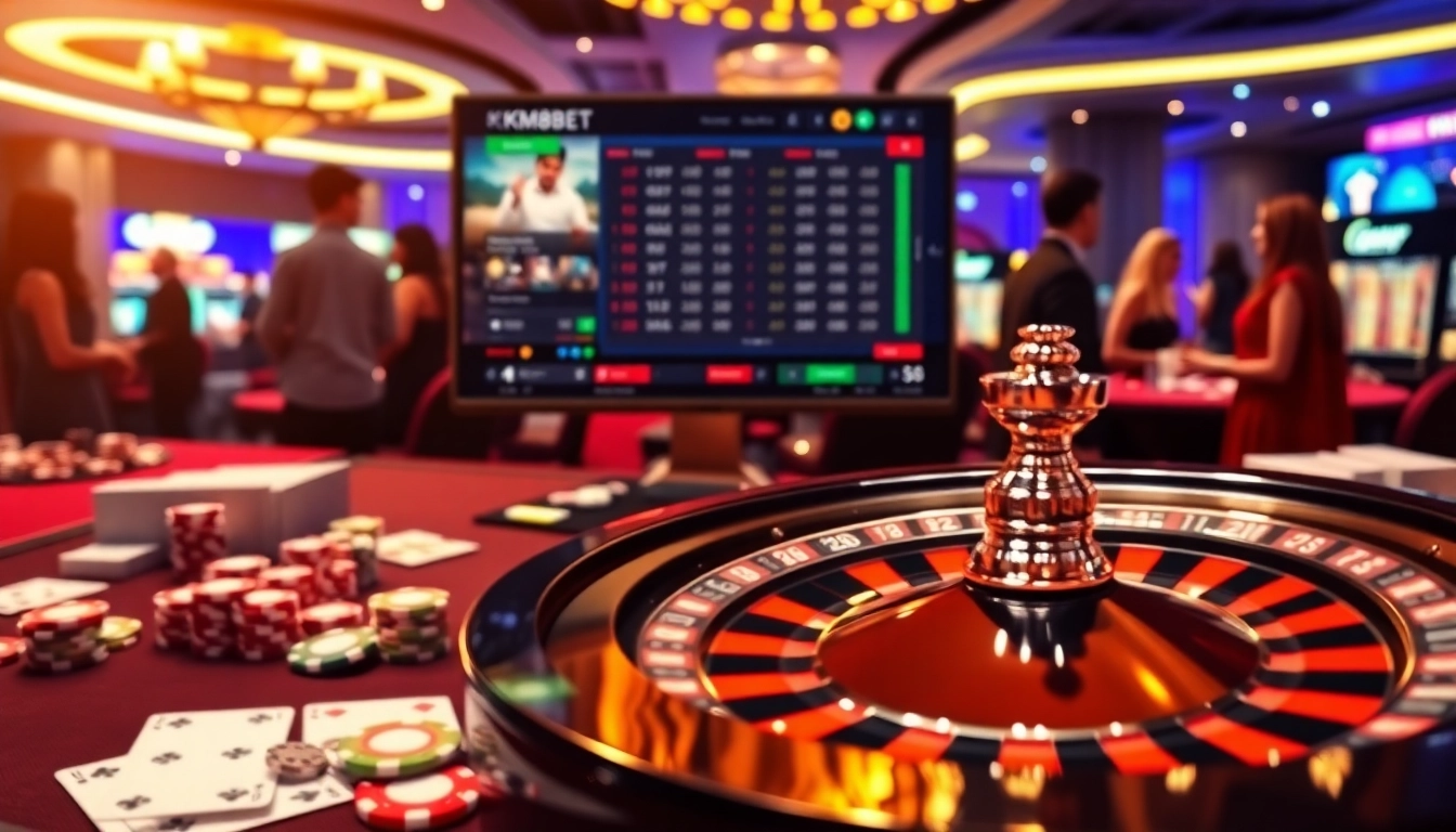 Experience the thrill of km88 bet with vibrant casino visuals and dynamic betting action.