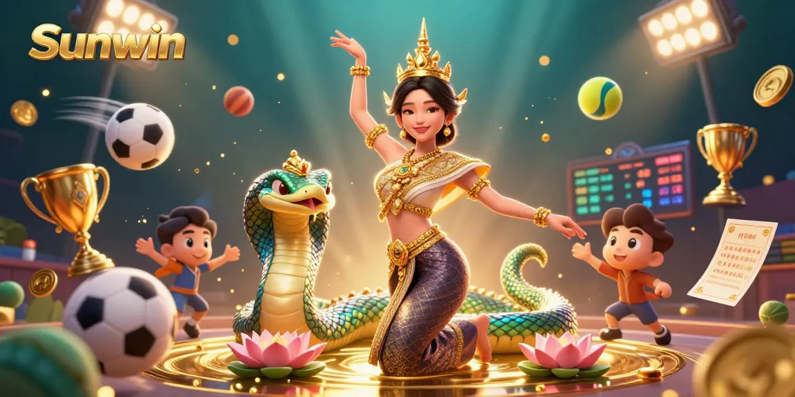 Play engaging games on Sunwin's vibrant platform with joyous characters and lively casino action.
