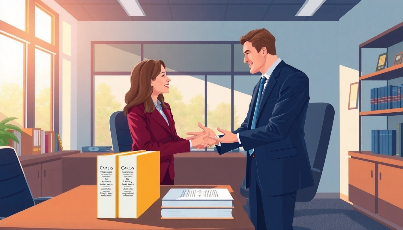 Clearwater truck accident lawyer consulting with a client in a supportive office environment.
