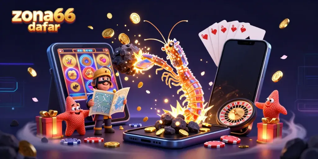 Mesin slot zona66 daftar dengan karakter samurai yang mengeksplorasi koin emas.