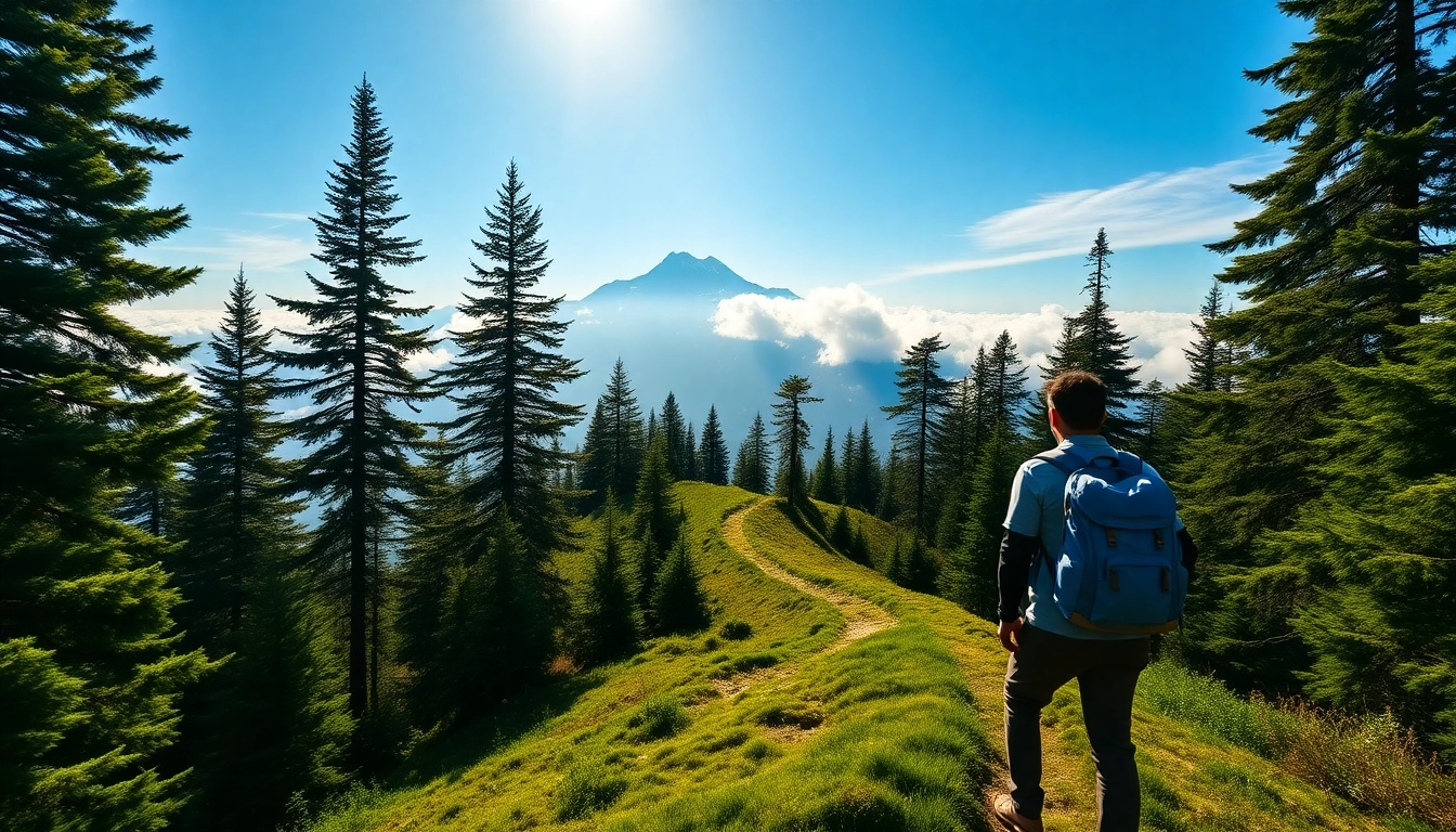 Experience the breathtaking scenery of the Sandakphu trek with stunning mountain views and lush greenery.