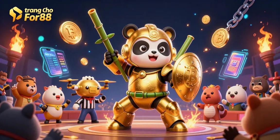 Engage in thrilling gameplay with trang chủ For88 featuring a vibrant, action-packed 3D scene.