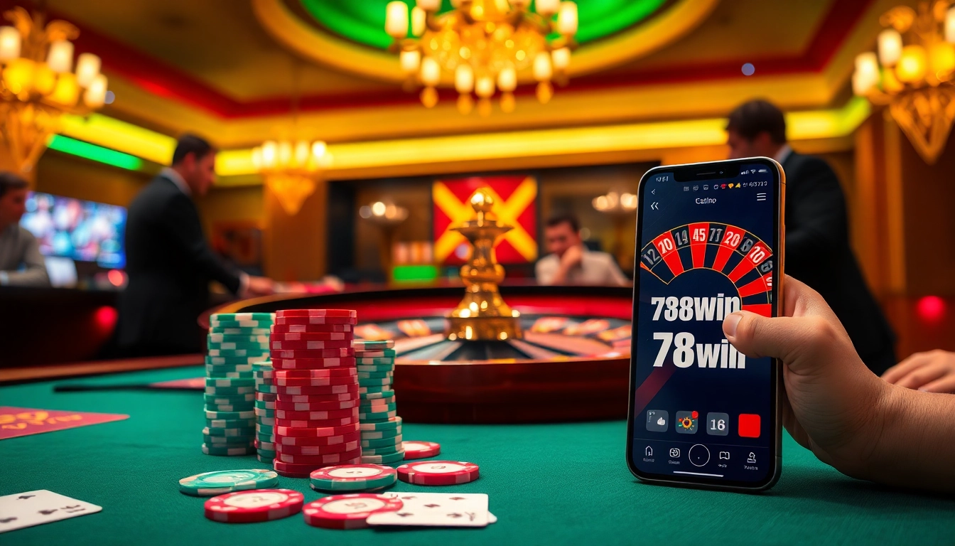 Experience thrilling games at 78win.id with exciting poker chips and roulette, combining fun and strategy.