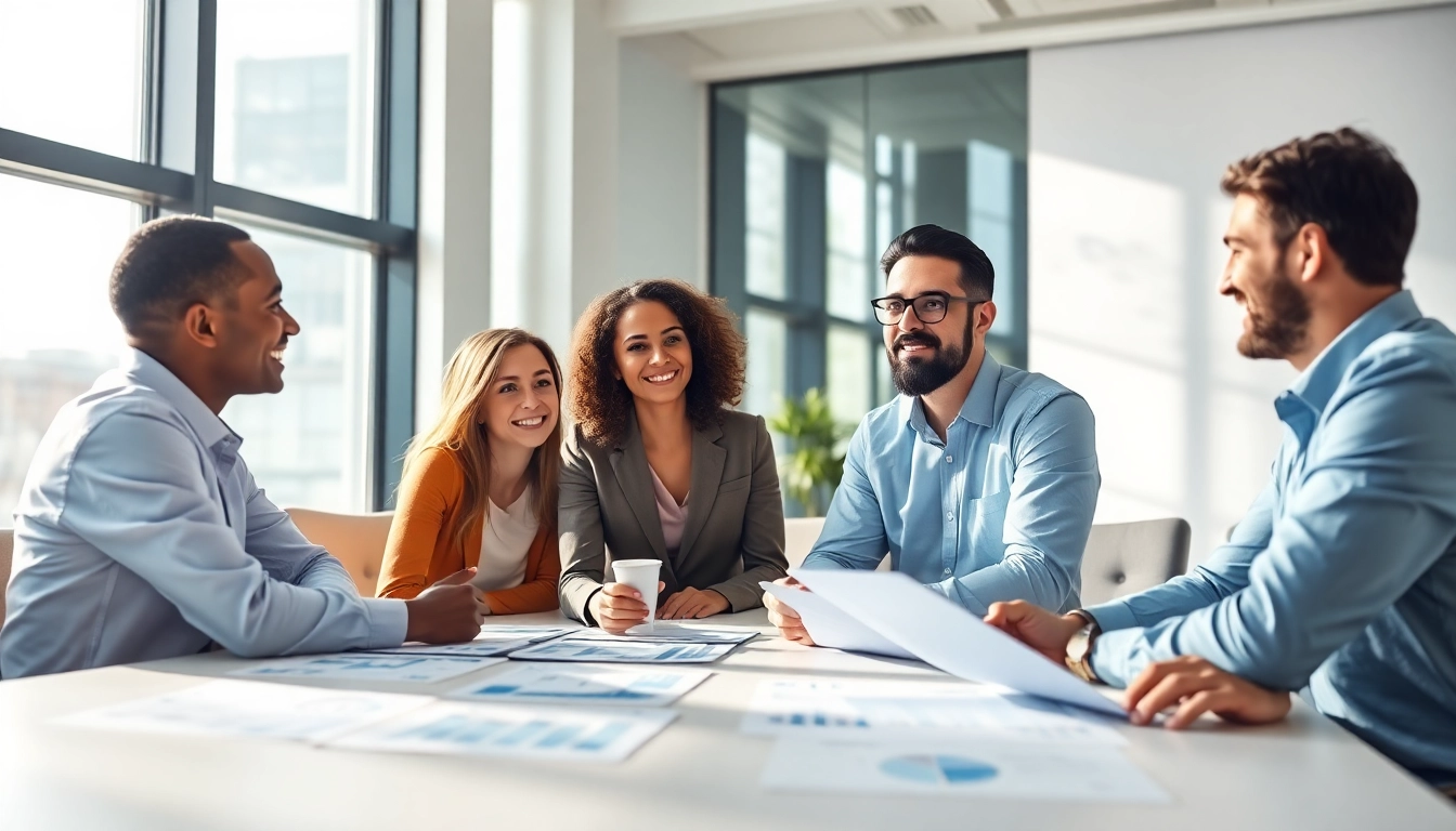 Engaging fiduciary financial advisor reston va assisting clients in a modern office.