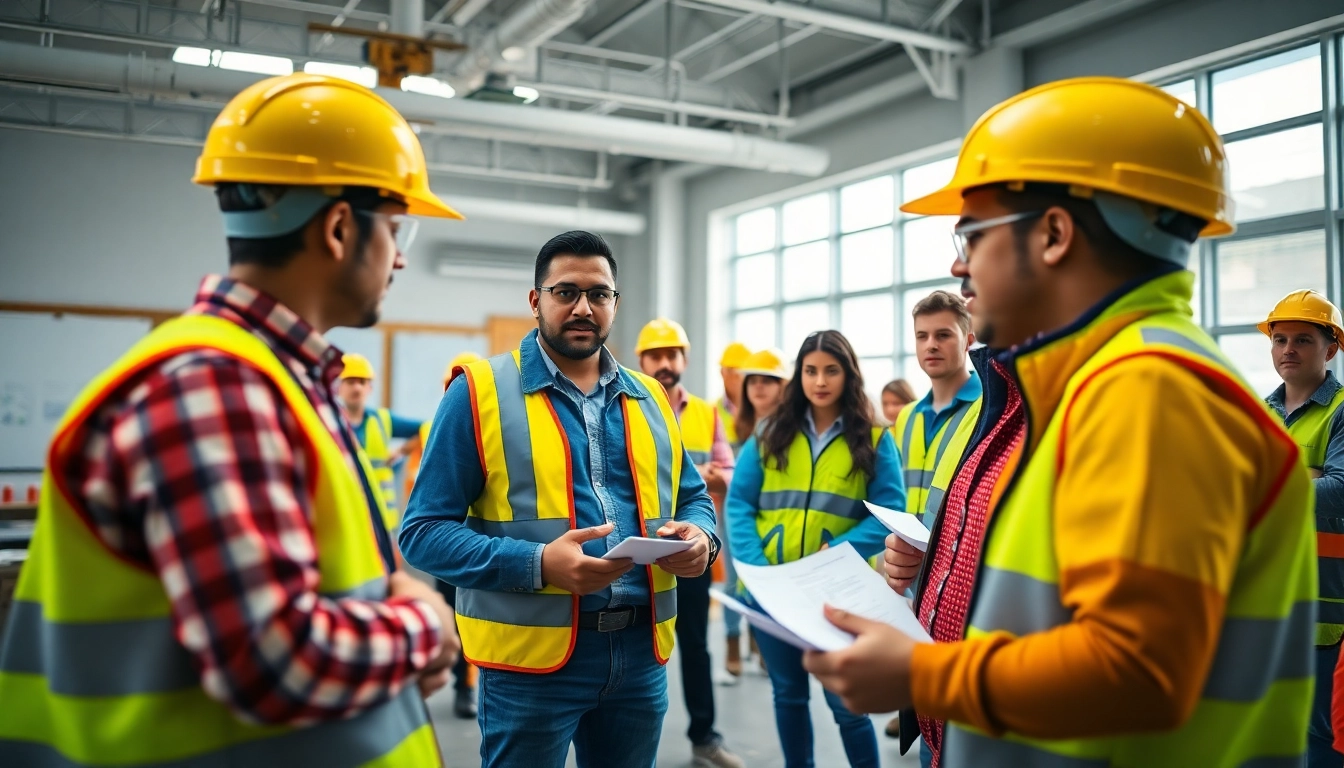 Engaging construction safety classes session focusing on practical safety skills and techniques.