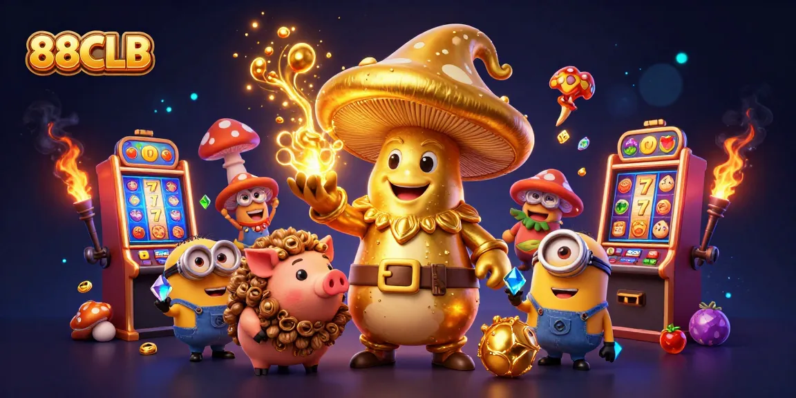 Win big at 88CLB with exciting slot machines and captivating treasures in a vibrant casino scene.