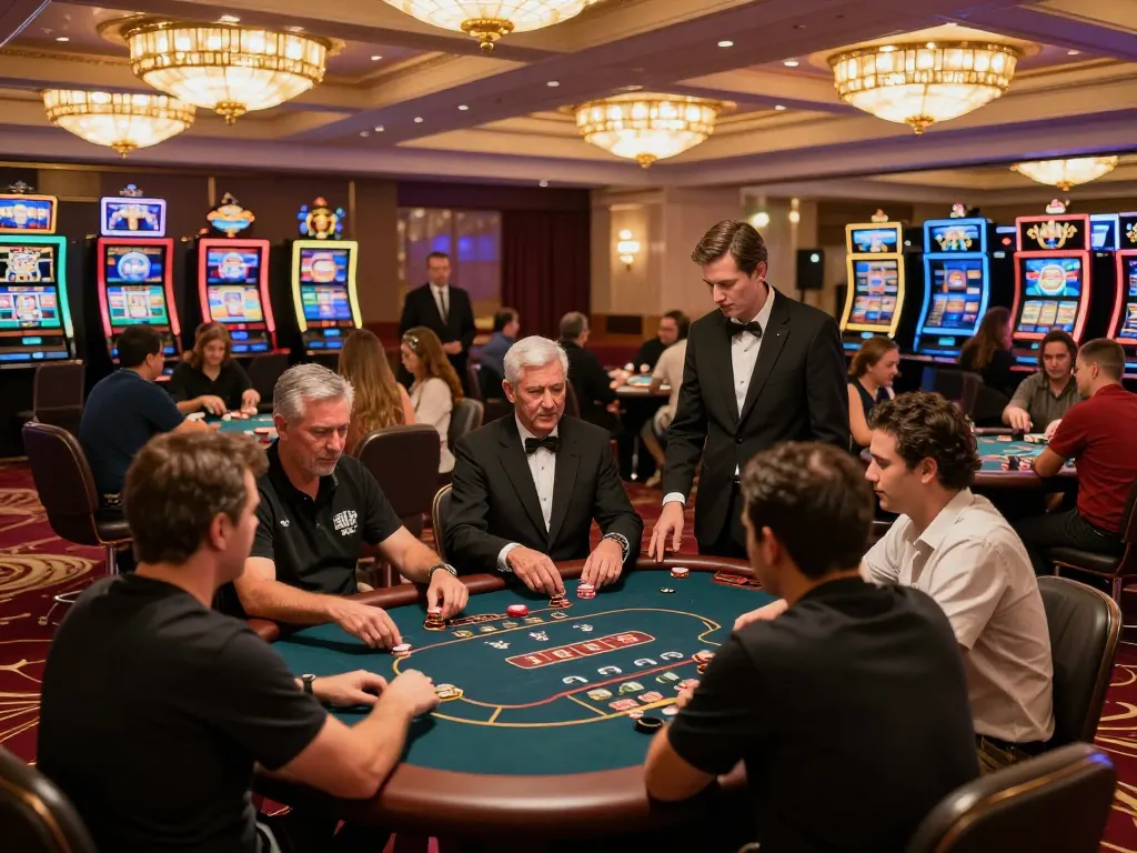 Table gameplay at DN88 casino showcasing players in action, highlighting strategy and excitement.