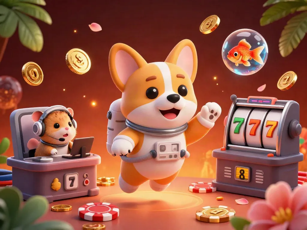 Play fun games at jambitoto with features like slot reels and lucky 7s in an exciting casino scene.