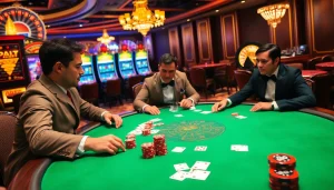 Experience the thrill of tg 88 at a luxurious casino poker table filled with excitement and strategy.