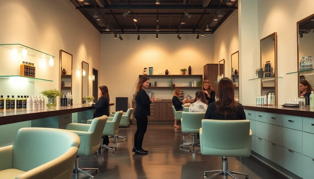 Aveda salon San Diego offering serene hair services with skilled professionals in a calming environment.