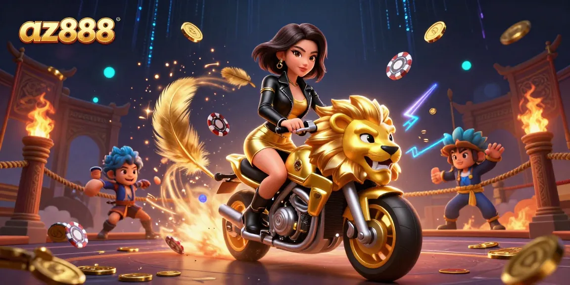 Experience thrilling action with az888 at the vibrant online casino, featuring dynamic characters and game elements.