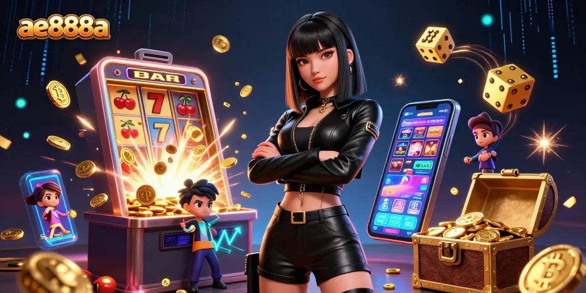 Watch ae888a thrive with stunning Asian woman, jackpot slots, and immersive casino action.