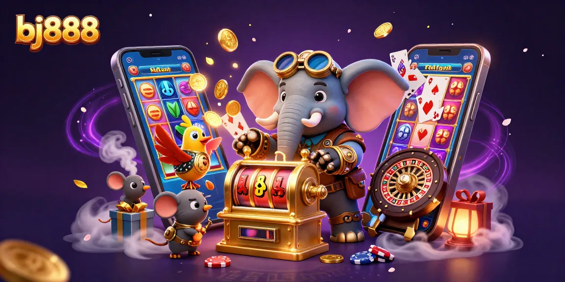 Spin vibrant slot reels with bj888 and witness epic wins unfold in this lively casino scene.