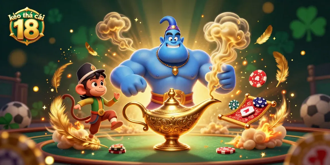 Engage with kèo nhà cái 18 in this vibrant sports betting scene featuring a dynamic trio and captivating elements.